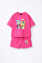 Bluey Printed Oversize 100% Cotton T-Shirt Shorts Kids 2-Piece Set