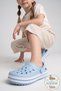 Children's Cross Light Blue Slippers Garden Pool Beach Coast Bathroom Sandals Slippers - 6