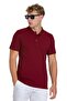 Burgundy Regular Fit 100% Cotton Polo Collar T-Shirt - 3