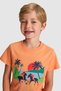 Boy's Orange Crew Neck T-Shirt 50320412-Vr051 - 2