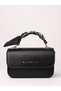 Black Women's Stylish Daily Bag with Hand Strap and Crossbody Strap