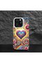 Samsung Galaxy S20 Fe Compatible Silicone Edge Hard Back Case Couple Phone Case Heart Pattern - 5