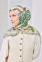 Velora Scarf Illustration Art Green - 3