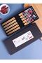 5 Pairs Japanese Style Wooden Chopsticks Set with Non-Slip Tips Cat Pattern Chopstik Set with Box - 4