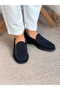 Suede Inside 100% Leather Loafer Shoes Black - 3