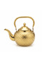 Gold Hammered Metal Tea Kettle 1.2 Litre | Traditional Arabic & Moroccan Style Tea Kettle