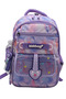 507 Waterproof Fabric Girls' Primary School Bag Patterned 3-Piece Set School Bag Lilac - 3