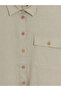 Lcw Vision Khaki Lace-Up Linen Blend Women's Shirt - 7