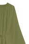 Loose Cut Cotton Dress in Fat Green - 3
