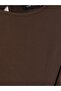 Lcw Vision Brown Crew Neck Gathered Blouse - 2