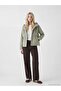 Xside Khaki Hooded Oversize Women's Jacket - 2