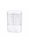 Double Chamber Wall Mounted 1000ml Hand wash Dispenser Manual Push Pump Liquid Soap & Shampoo Dispenser for Bathroom, Kitchen & Commercial Use
