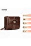 Leather Ladies Wallet for Woman with 14 Card Slots - Blazing Brown, Modern, RFID Protected - 2