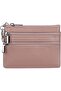 Genuine Leather Purse for Women with Keyring