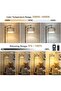 Arc Floor Lamp, 3 Color Temperatures, Dimmable, Remote, Rattan & Fabric Shades, Adjustable Height - 2
