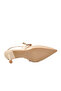 Beige Women's Heeled Shoes - 5