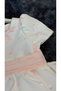 Girl's Special Occasion & Evening Dress and Headband - Rose Decorated on the Waist - Powder - 5