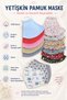 Set of 2 Adult 100% Cotton Washable Fabric Masks Unisex Double Layer Breathable Patterned Masks - 3