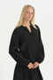 Ribbed Detailed Shirt - Black - 2
