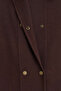 Large Size Cupra Suede Overcoat - Brown - 2