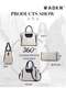 Elegant Women's Crossbody Bags Large Capacity PU Material Handbags Simple Fashionable Single-Shoulder Bucket - 4