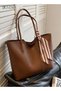 Women's Shoulder Tote Bag Faux Leather Handbag for Women Large Capacity Messenger Fashionable Travel - 2