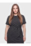 Original Oval Collar Tie-Up Drawstring Dress - 2