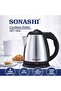 SKT-1804 Cordless Electric Kettle 1500W Stainless Steel - 2
