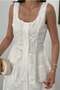 Embroidered Lace Blouse Skirt Set - 3