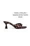 Brown Polka Dot Slippers with 5cm Heels Goggle Shoes New Season - 3