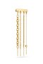 4-Piece Women's Bracelet Combination with Cube Detail in Gold / Silver Color with Extension Chain - 3