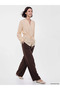 Lcw Modest Yellow Pleated Belted Women's Shirt Tunic - 2