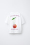 Unisex Oversized T-Shirt Minimal Cherry Loose Fit Oversized - 2