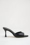 Black Women's Pointed Toe High Heeled Stylish Slippers Jesica - 2
