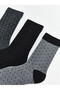 Patterned Men's Ankle Socks 5 Pack - 4