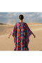 Phuket Flower-Patterned Viscose Kaftan Dress - 8