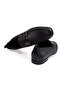 Black Color Laceless Genuine Leather Men's Shoes - 2