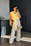 Women's Deep V-Neck Padded Shawl Detailed Viscose Stylish Blouse