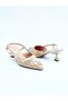 Women's Genuine Leather Straw Shoes Beige - 3