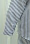 Line Patterned Buttoned Trousers Linen Suit - Blue - 5