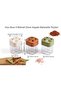 gme shop علبة توابل عملية ذات 4 أقسام مع غطاء دوار - وعاء توابل شفاف بتصميم عصري (قطعة واحدة، 2) - 2