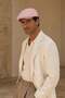 Riviera Rosé Linen Textured Slim Fit Kasket – Flat Cap |   Riviera Collection - 2