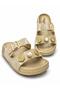 Women's Silver Glitter Single Buckle Orthopedic Sole Daily Slippers Silver - Non-Slip Slippers