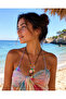 Aveline Bohemian Natural Stone Flower Detailed Handmade Long Rope Necklace - 3