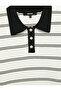 Regular Fit Buttoned Short Sleeve Polo Collar Striped Knitwear T-Shirt - 3