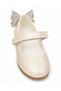 Girl's Patent Leather Butterfly Detailed Design Ballerinas - 2