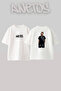 Central Cee_26 Design Printed Unisex Oversize White Tshirt