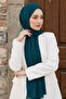 Light Petrol Color Natural Bamboo Shawl – Hijab Shawl Lightweight, Breathable, Non-Slip Shawl Structure – Bamboo Shawl - 2