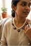 Handmade Needle Embroidered Special Design Authentic Necklace - 2