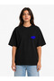 Unisex Women's Men's Synaworld Written Logo Front Printed Oversize Thick Fabric Relaxed Cut Cotton T-Shirt - 2
